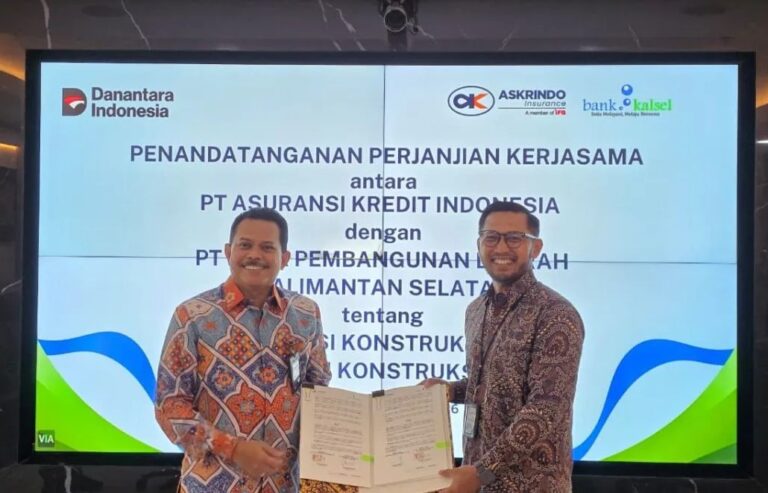 Dorong Perekonomian Daerah, Askrindo Kerja Sama Asuransi Konstruksi dengan Bank Kalsel